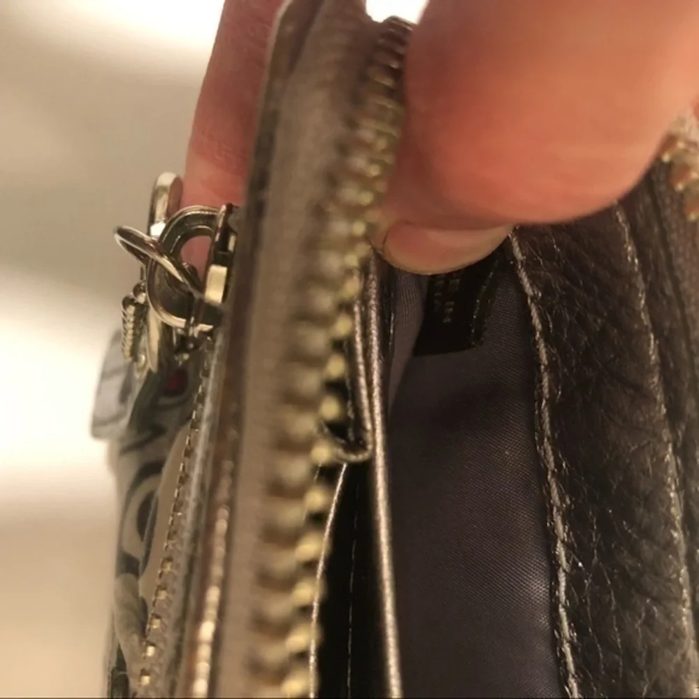 Coach poppy glam wallet wristlet clutch bag RARE